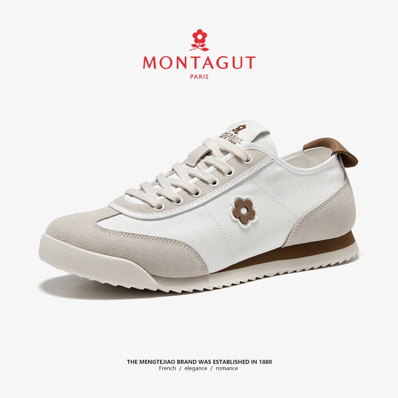 梦特娇MONTAGU男鞋时尚网面休闲舒适飞织轻便鞋百搭透气男士鞋子
