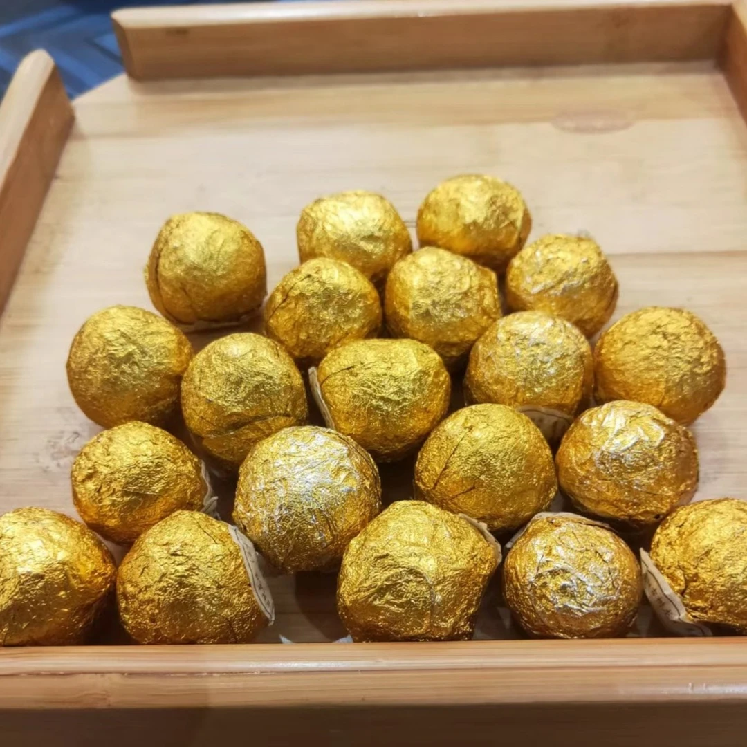 15年易武麻黑龙珠普洱茶生茶龙珠100g