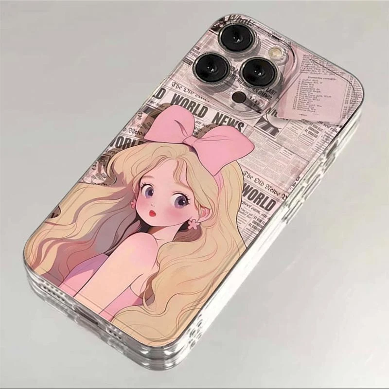海报金发适用苹果16promax手机壳iphone15pro防摔13/12Plus软14xs