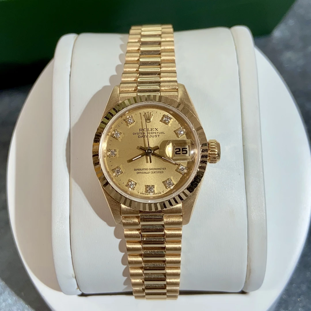 99新 Rolex/劳力士 69178/18k黄金/原盘原钻/土豪金/自动机械