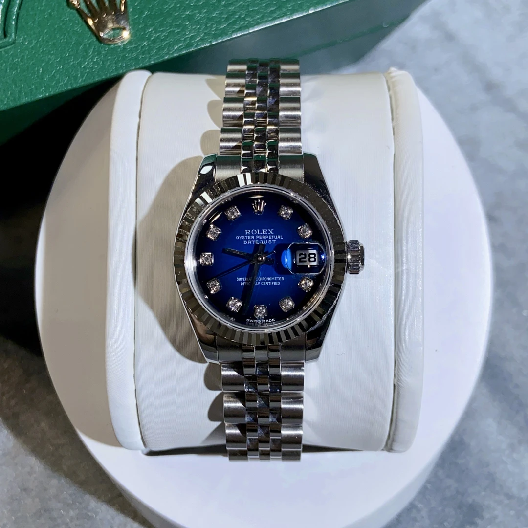99新 Rolex/劳力士 179174/渐变蓝/原镶钻/单表/自动机械/26mm