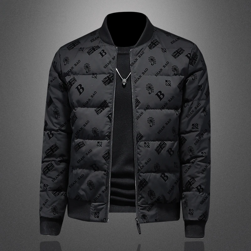 冬季立领潮流男款羽绒服2024时尚韩版修身男士保暖休闲大码外套潮