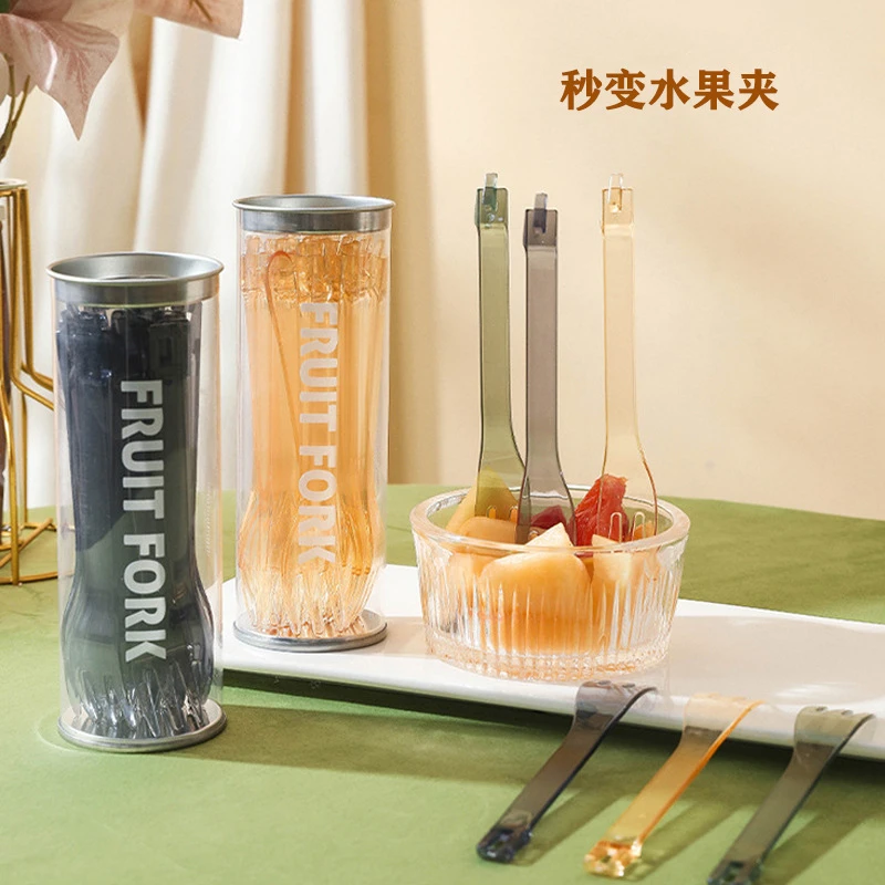 【一罐20支】多功能一体两用水果夹  创意家用可拆卸二合一水果叉