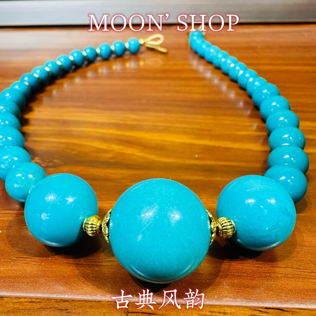 铜合金项链 Moonvintage首饰【纯蓝素款项链】