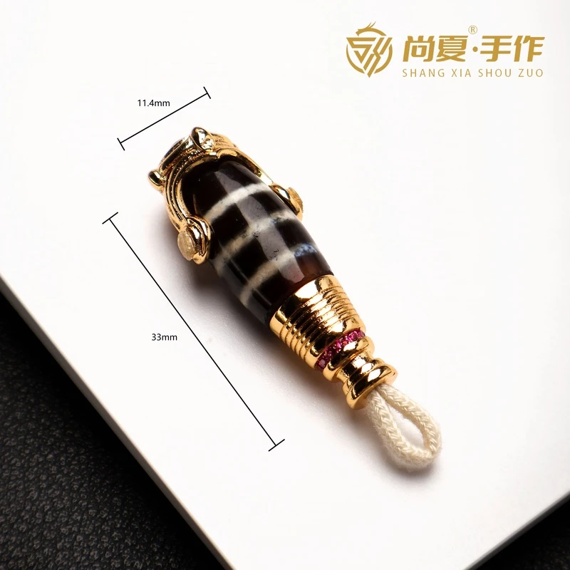 尚夏33*11帽衫玛瑙珠改分体三通配饰吊坠CSL159