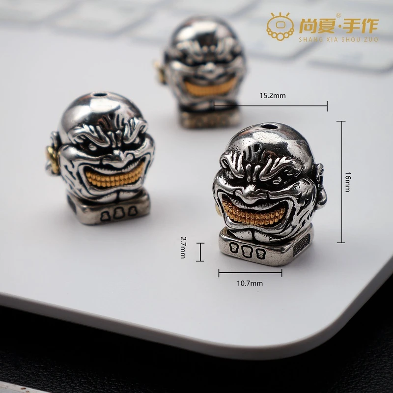铜吊坠 尚夏  16*15MM白铜恶僧配饰吊坠CSL128