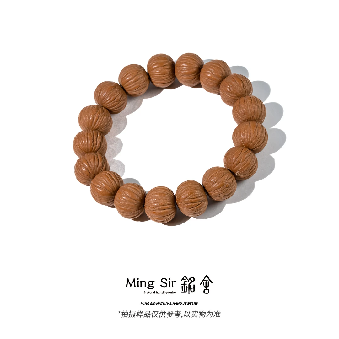 【铭舍 小土豪】猴头核桃小土豪16mm左右素圈文玩木作手串盘玩