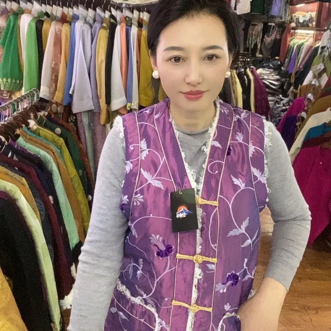 贡珍衣勒松人造毛马甲