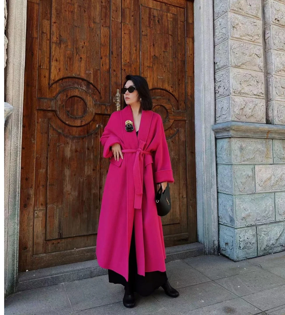 XIANGXIANSHENG‘’”轻奢大衣显瘦长款大衣外套女LSWT0940