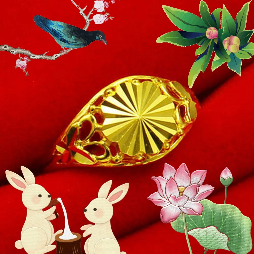 铜合金戒指 钛钢 素款女士戒指 经典耐看复古优雅高级款