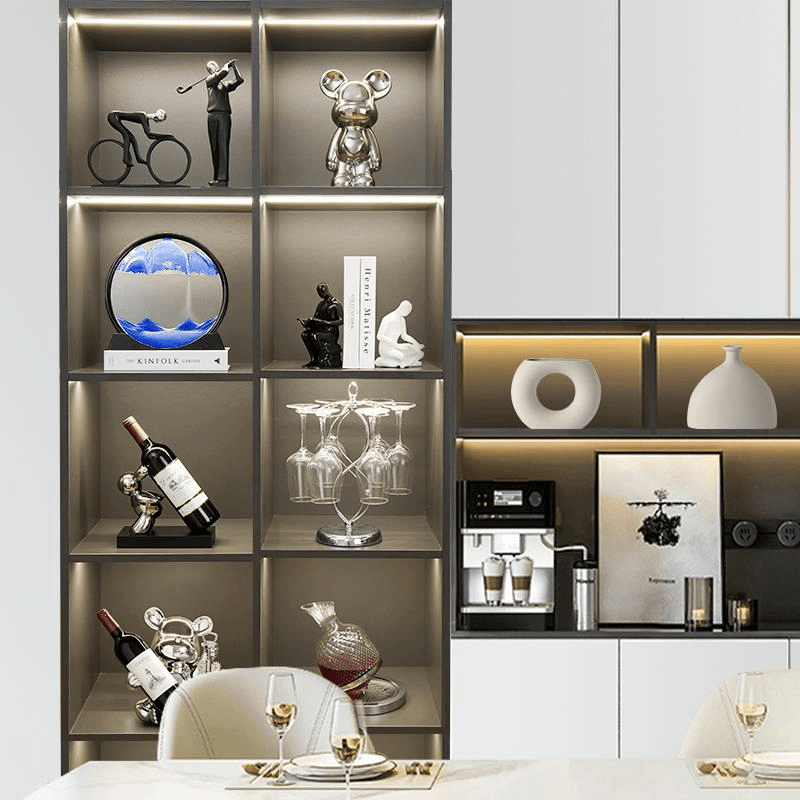 JL现代客厅暴力熊软装高级感餐柜酒柜装饰品摆件家居轻奢大气
