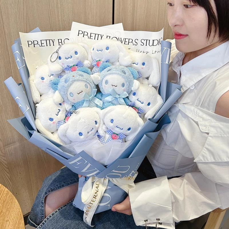 JL女生生日礼物玉桂狗玩偶花束毛绒公仔送女朋友闺蜜可爱实用的六