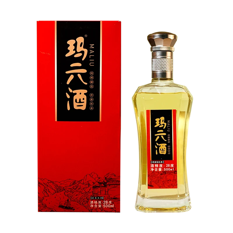 玛六酒玛六酒28度500ML*6—口感柔和、回味悠香、酒体醇厚28度500