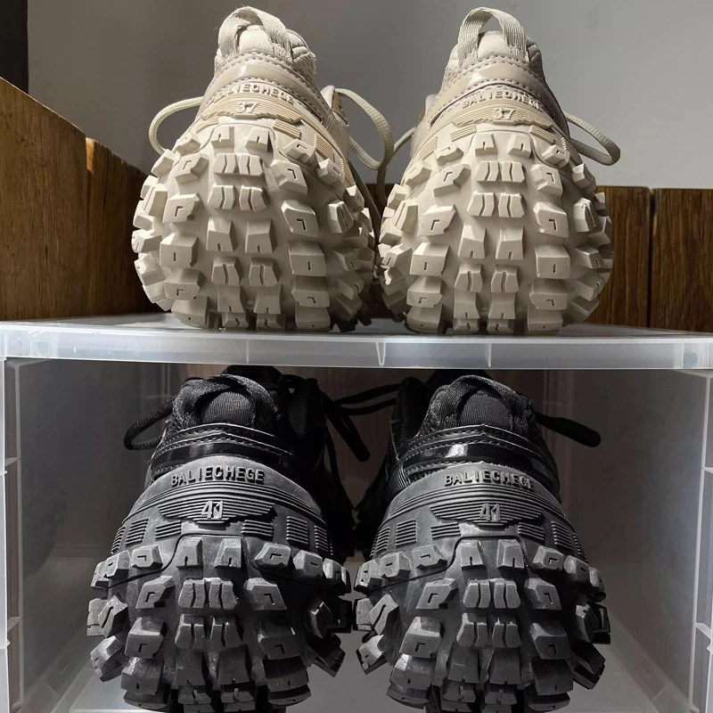 【大版型轮胎底】巴黎老爹鞋男女款做旧厚底增高休闲榴莲坦克炸街潮