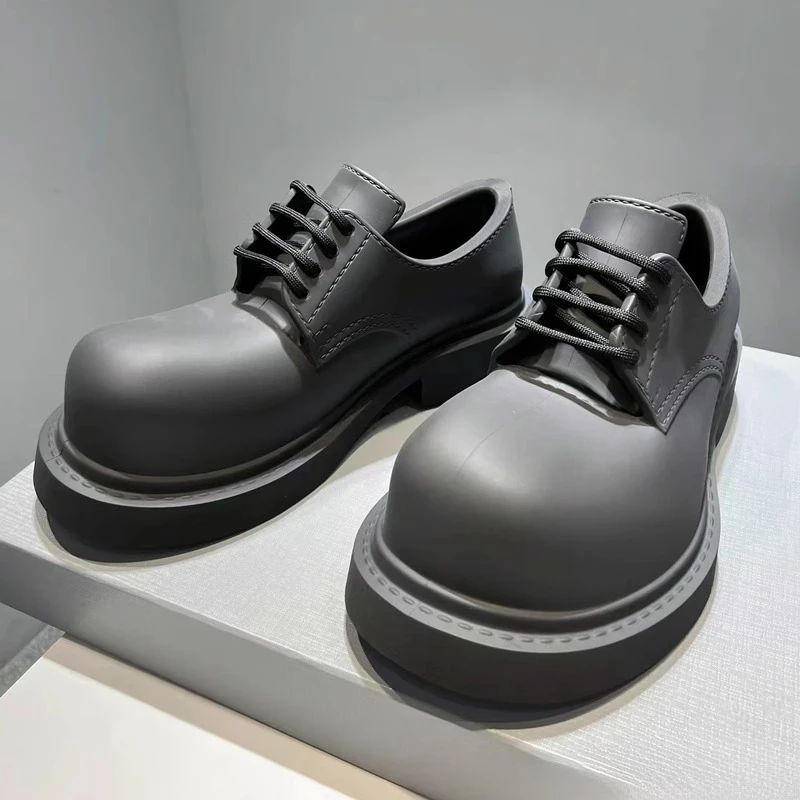 秀场猎奇~米奇德比鞋英伦风皮鞋男士2025新款巴黎大头厚底休闲女