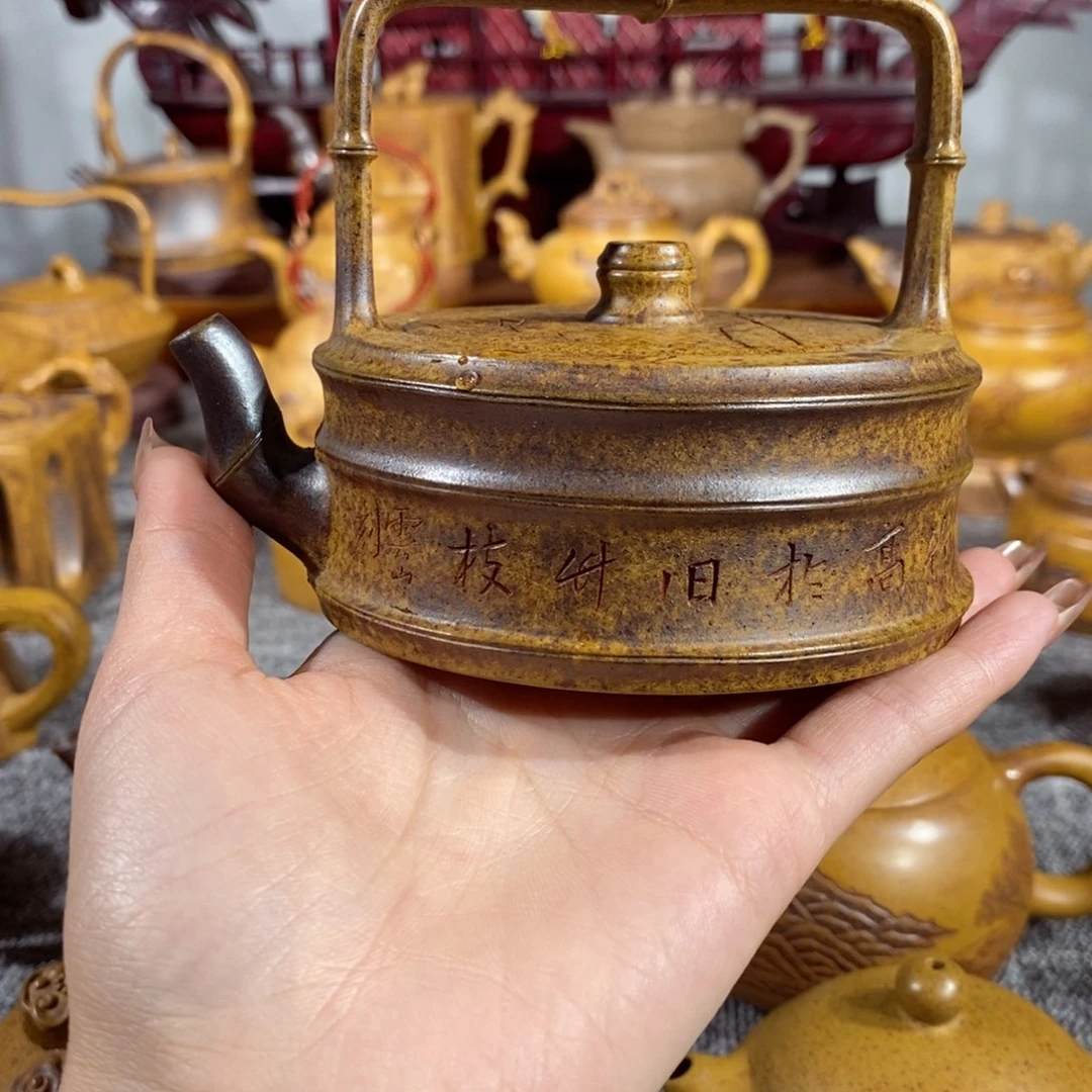 紫砂茶壶湾*池全手工制作