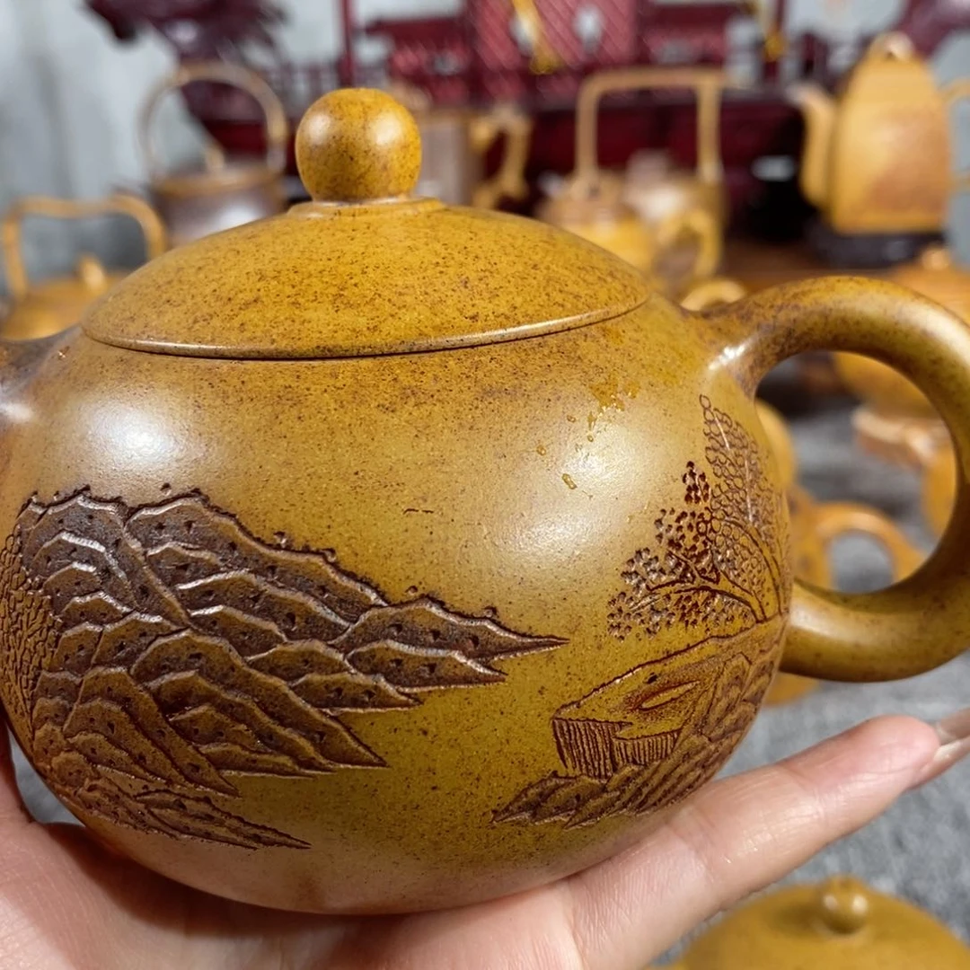 紫砂茶壶完* 全手工制作的