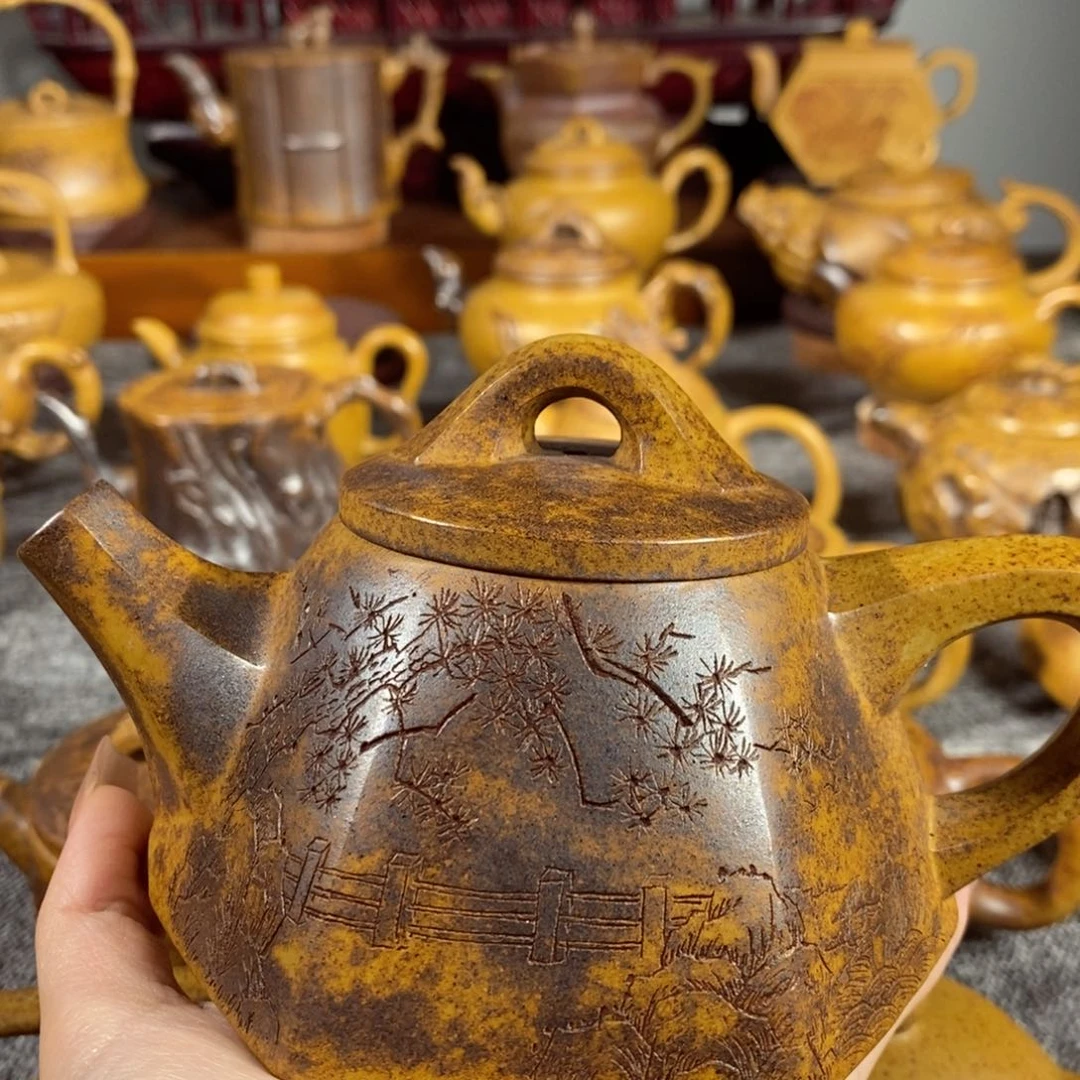 紫砂茶壶玩*全手工制作的