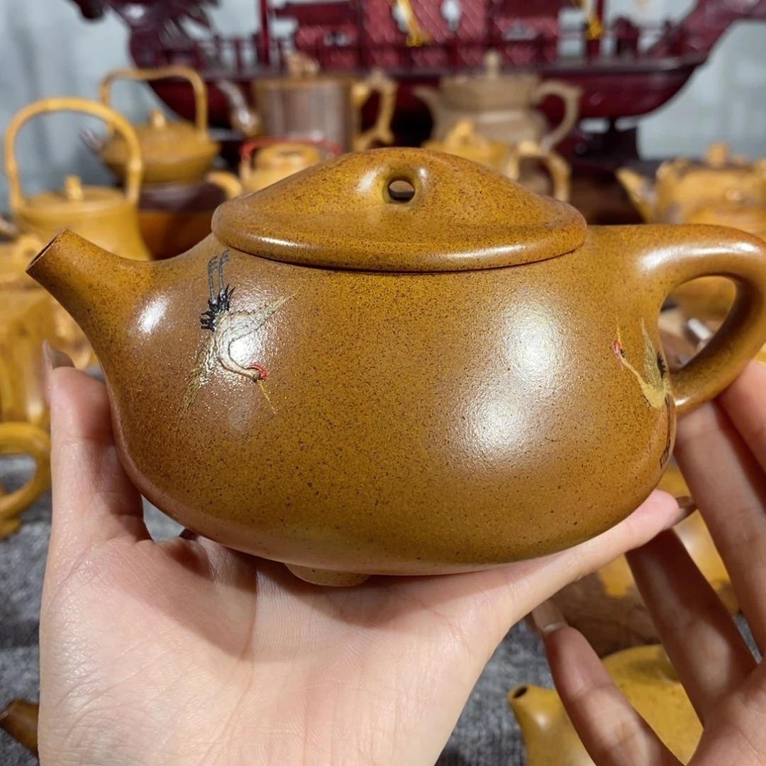 紫砂茶壶奥*彪全手工制作的