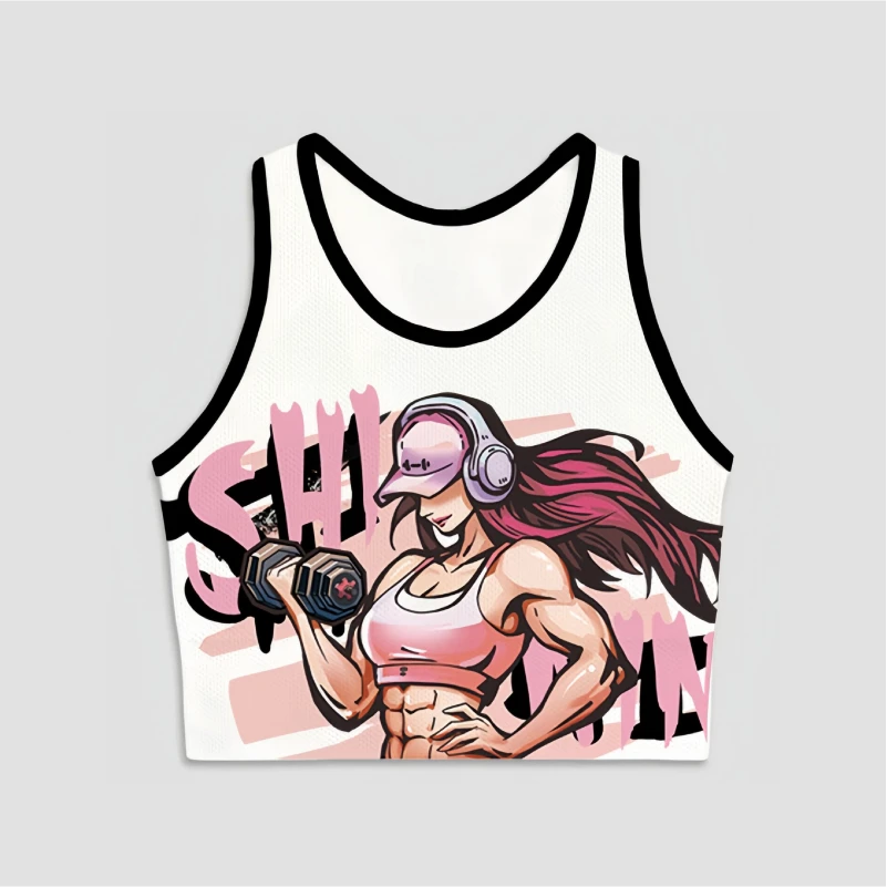 迷你高尔夫一体杯文胸健身女孩-高端运动背心