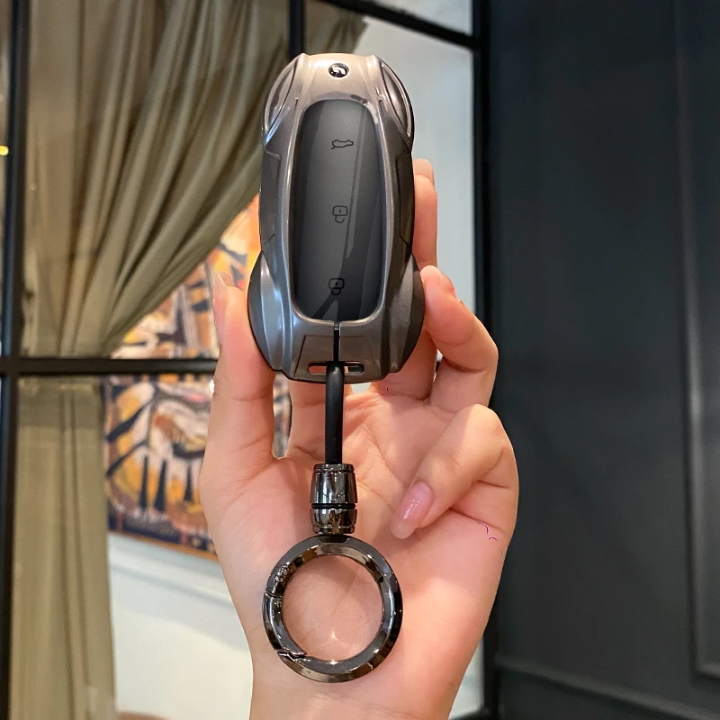 理想L9钥匙套个性汽车钥匙壳理想L7专用男高档理想L8理想one扣包