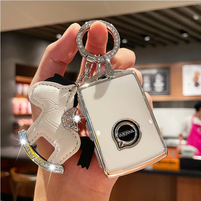 适用沃尔沃s90车钥匙套xc60 xc40 xc90保护壳s60 c40 v60 v90包扣