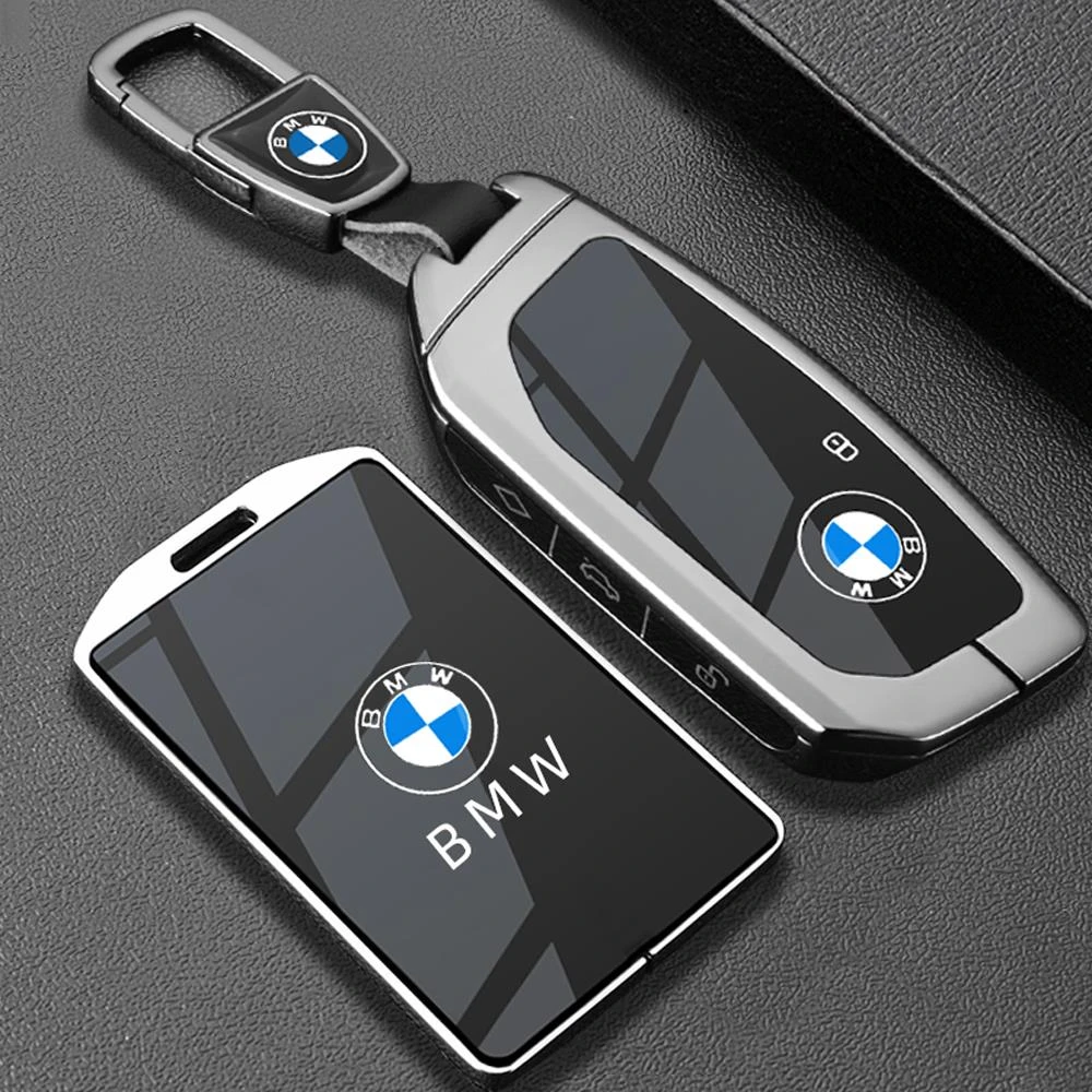 适用宝马卡片钥匙套24款X5扣5系530li金属535le男7车钥匙套保护套