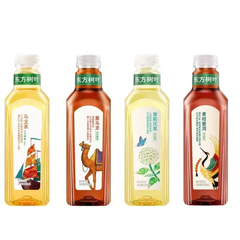 无品牌东方树叶900ml*12瓶黑乌龙茉莉花青柑普洱乌龙整件
