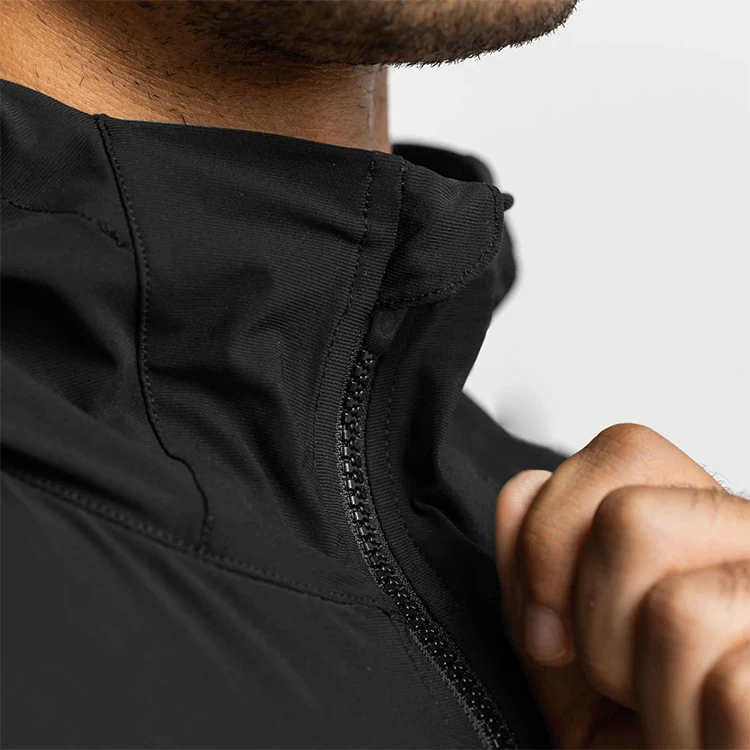 男士休闲透气薄款速干防风保暖连帽卫衣W-22