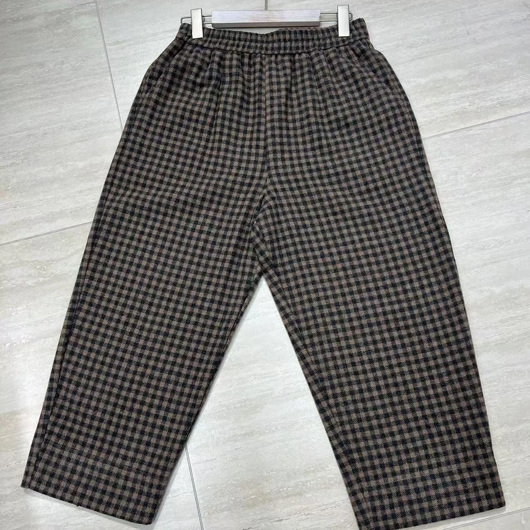 冬季新款女士格子裤67075