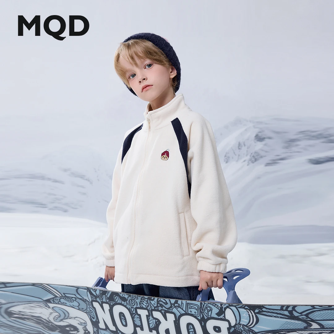 MQD童装儿童春秋新品潮酷休闲学院风立领外套9643W0873