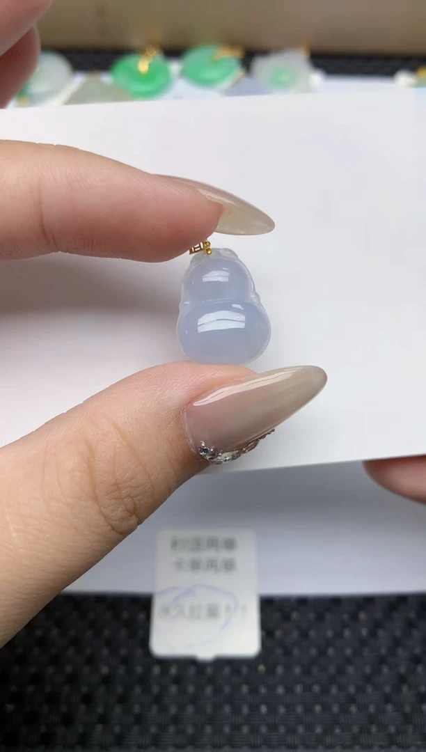 【闪购商品】翡翠颈饰18K金镶嵌309  天然翡翠A货