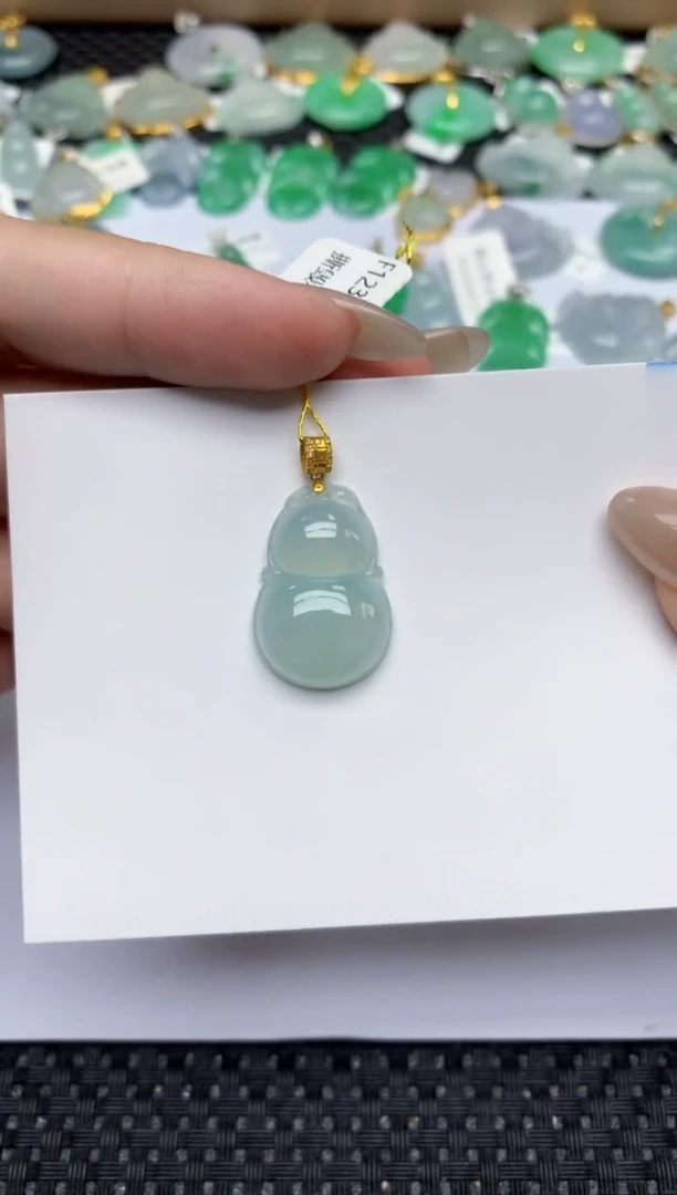 【闪购商品】翡翠颈饰18K金镶嵌661  天然翡翠A货