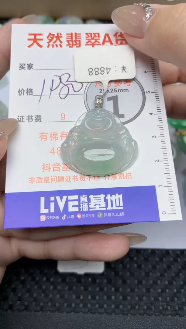 【闪购商品】翡翠颈饰18K金镶嵌294  天然翡翠A货