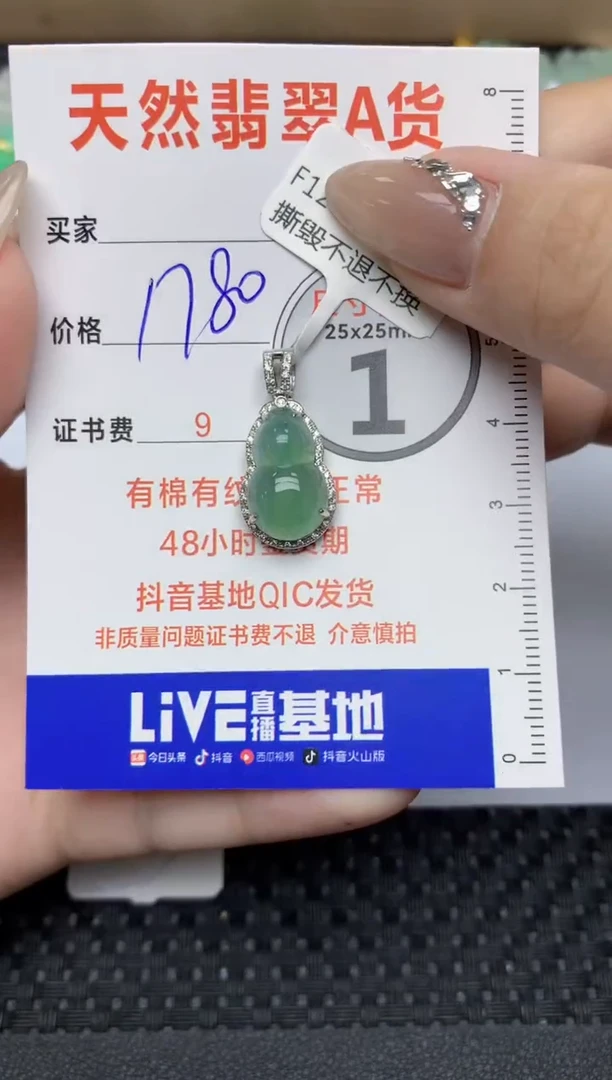 【闪购商品】翡翠颈饰18K金镶嵌218  天然翡翠A货