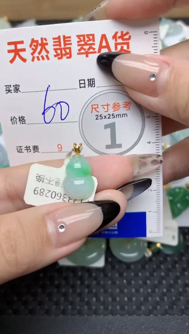 【闪购商品】翡翠颈饰18K金镶嵌599  天然翡翠A货