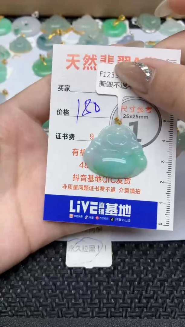 【闪购商品】翡翠颈饰18K金镶嵌255  天然翡翠A货