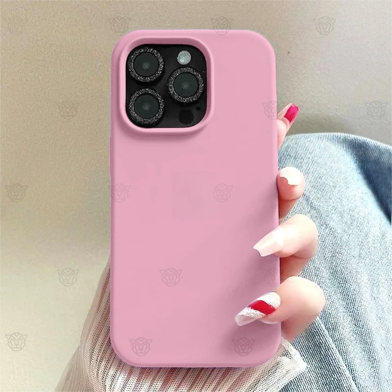 ins苹果玫瑰粉液态硅胶手机壳iPhone14情侣13/12防摔简约11软套xs
