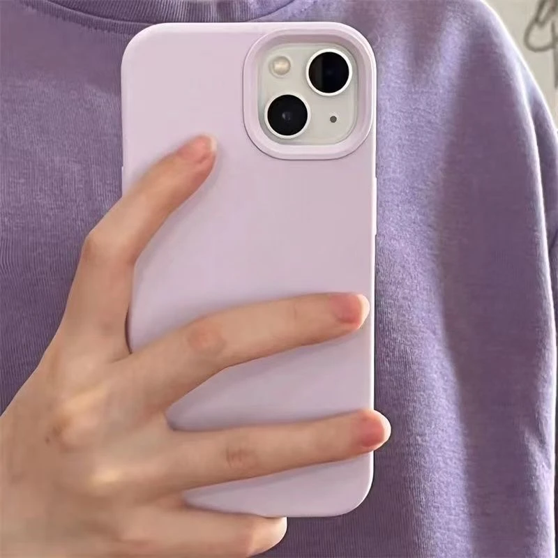 适用于苹果14液态硅胶手机壳14pro紫丁香12防摔11保护壳iPhone13