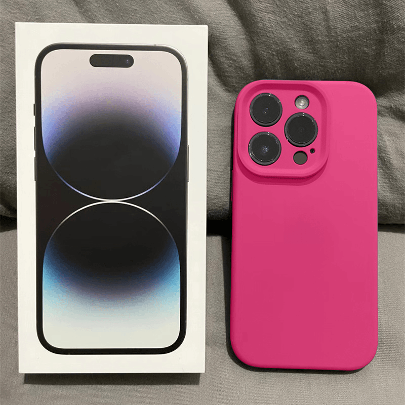 ins火龙果液态硅胶精孔iPhone15promax手机壳苹果14Pro防摔情侣壳