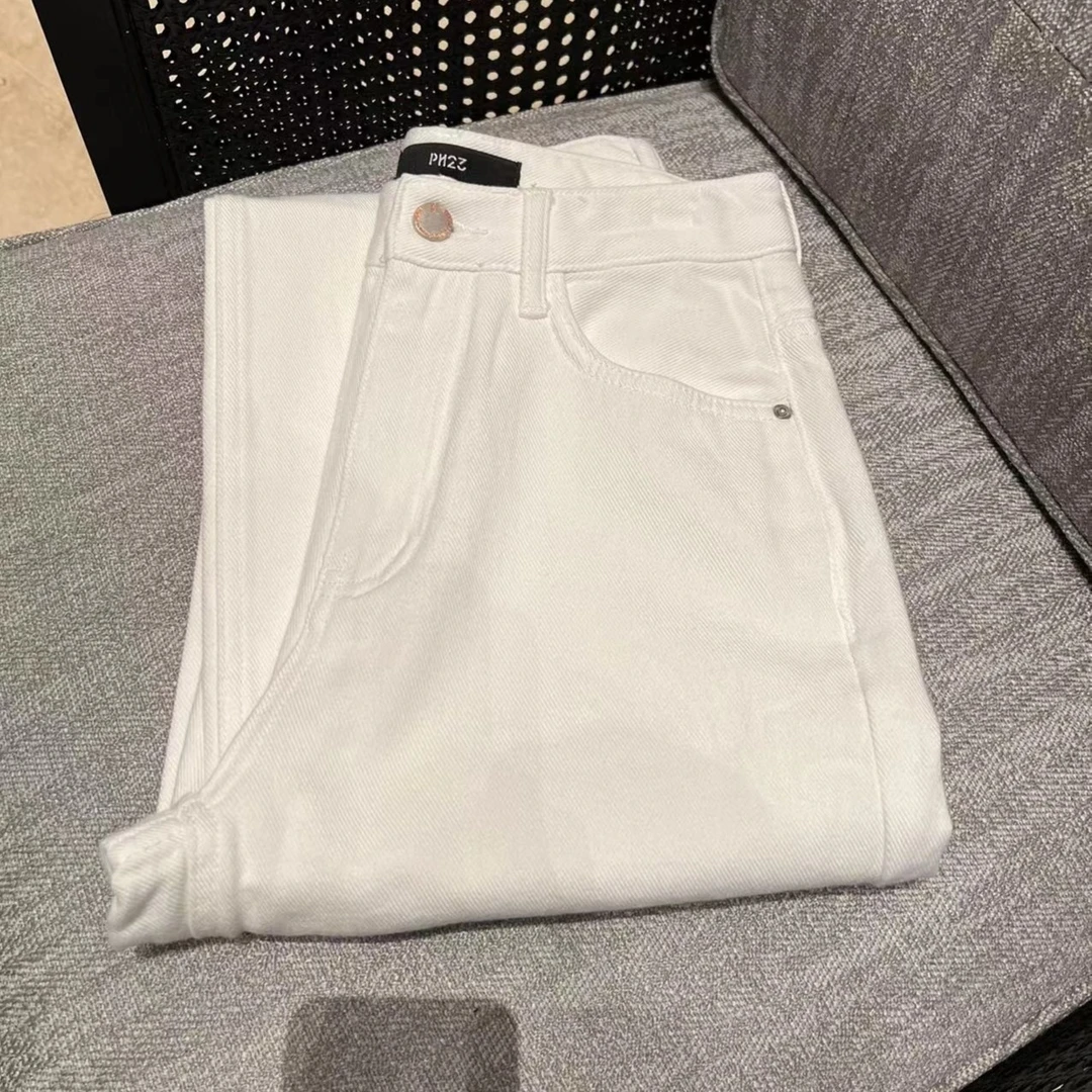秋新款显瘦百搭阔腿裤牛仔裤
