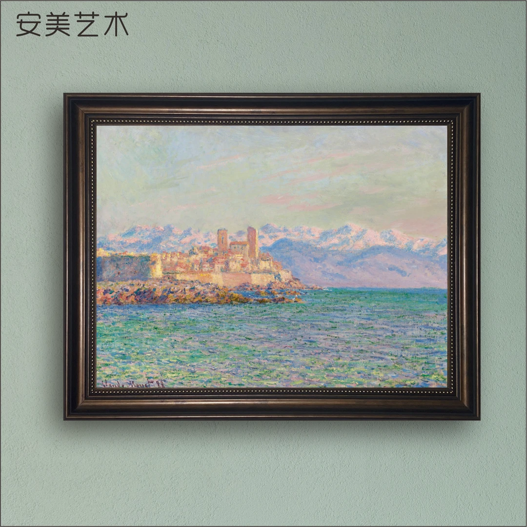 《昂蒂布堡垒》馆藏级完美手绘复刻油画客厅餐厅走廊装饰画肌理油画