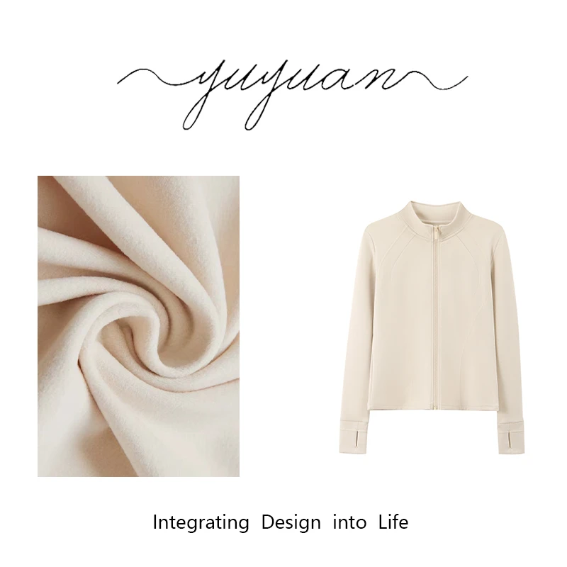 【媛宝】“热熔衣”秋冬百搭时尚休闲修身科耐丽云朵上衣开衫-FS3618