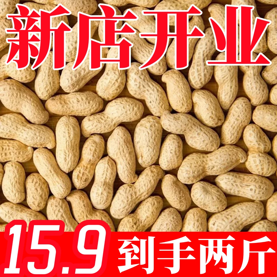 【2斤大降价】现剥新花生米新货粉皮新鲜大粒榨油白沙花生米袋装