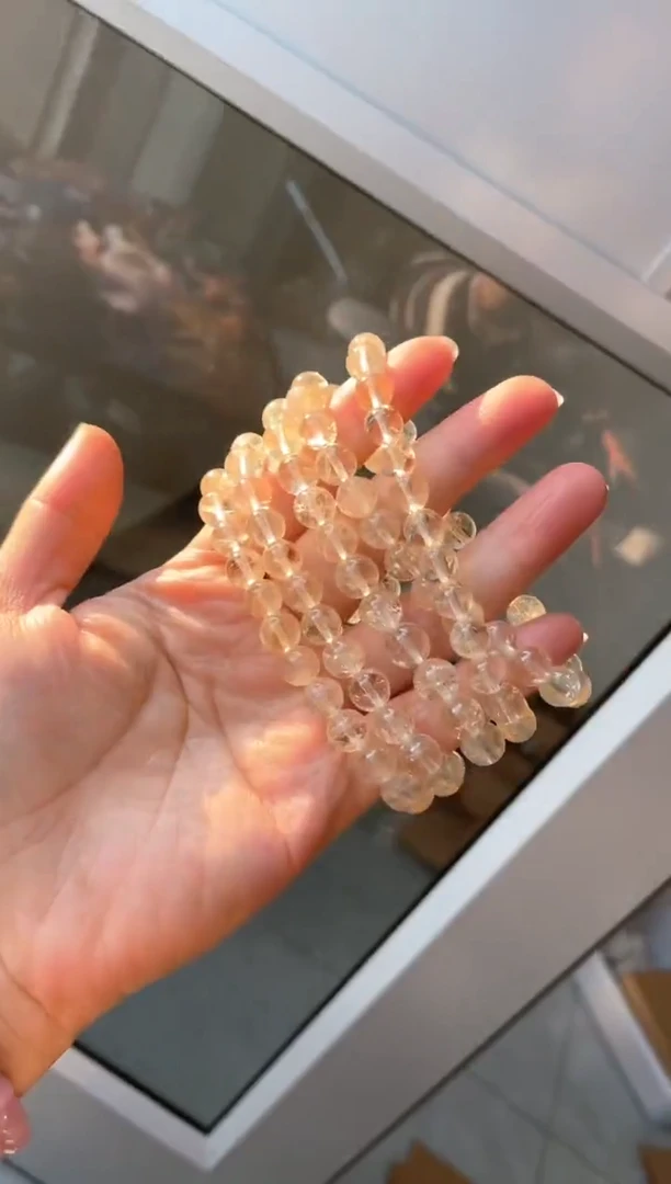 【闪购商品】黄晶手串未镶嵌黄阿塞8m