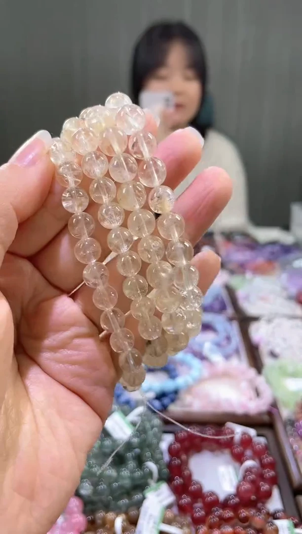 【闪购商品】黄晶手串未镶嵌黄阿塞8m