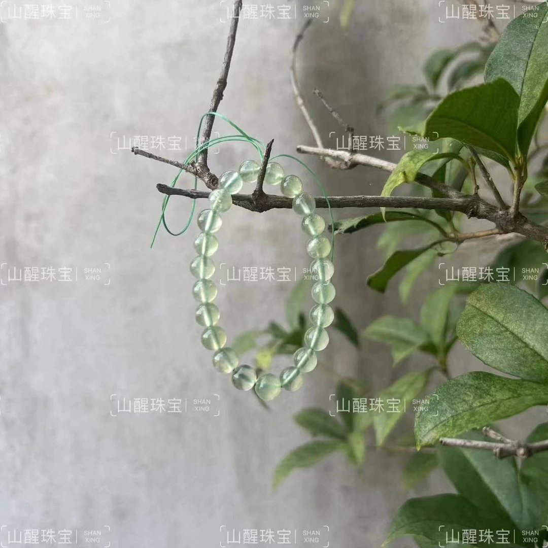 【山醒】天然葡萄石成品手串