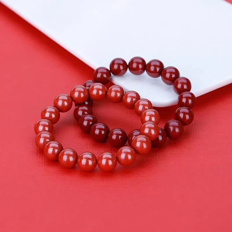 含辰砂工艺品【山醒】朱砂成品手串