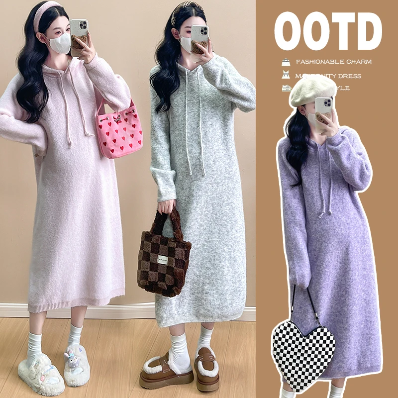 秋季韩系慵懒风裙子2024新款连帽宽松气质显瘦设计百搭时尚连衣裙