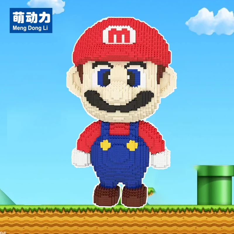 新超级玛丽奥小颗粒拼装积木大号益智玩具落地摆件男女生经典5251